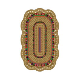 Conceptum Alfombra de Poliéster Marrón 100 x 160 cm
